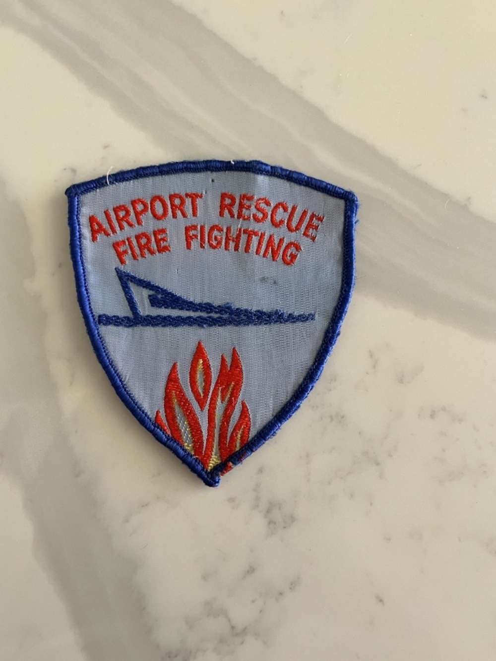 Vintage Airport Rescue Fire Fighting Patch